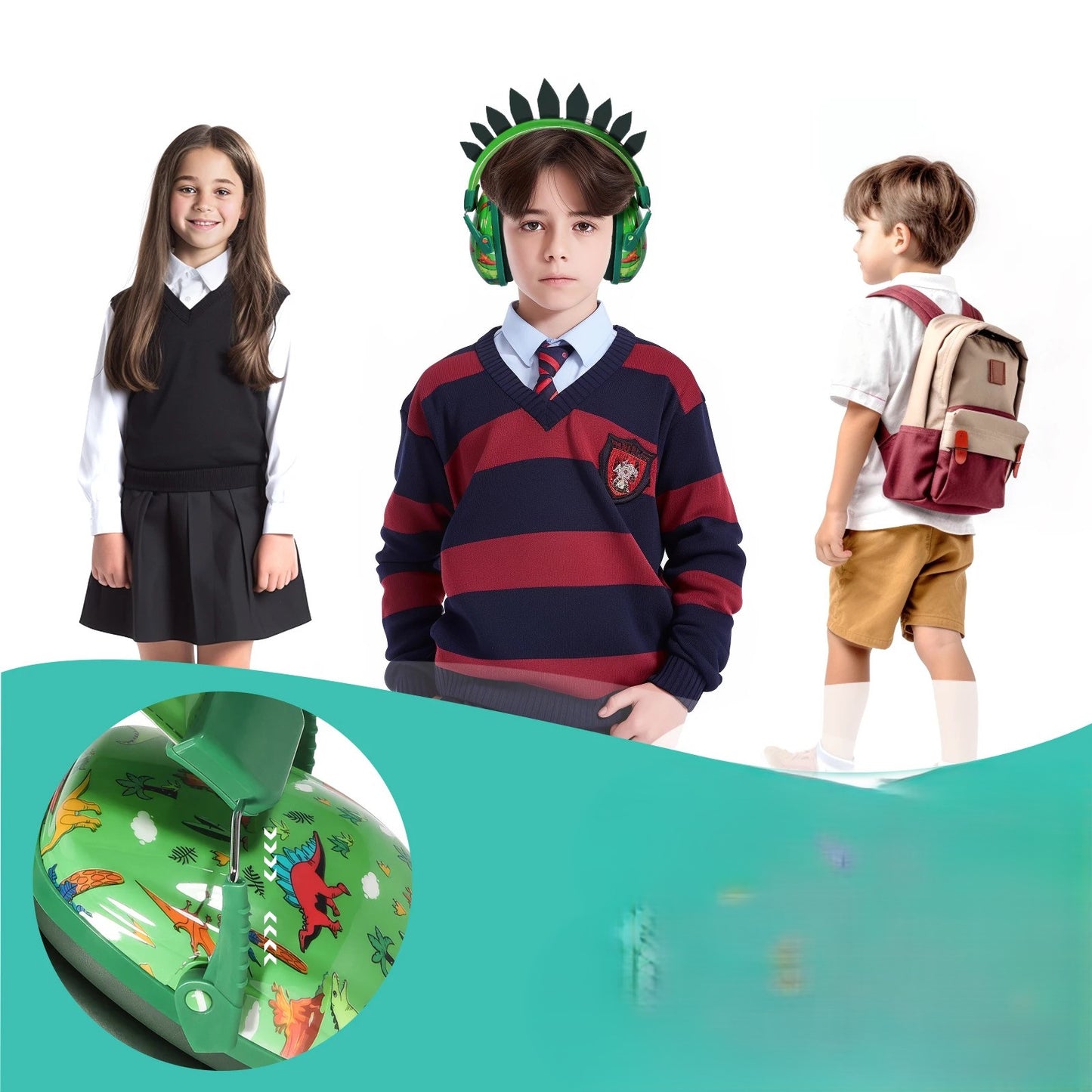 casque anti bruit enfant-dinosaure